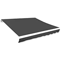 vidaXL Toldo Lona Gris Antracita 381x296 Techo Tienda Carpa Marquesina Cenador